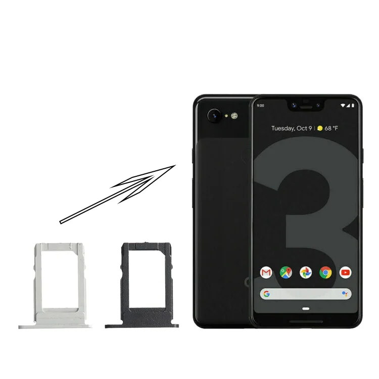 Wholesale Original High Quality Sim Holder Card Tray Mobile Parts Phone Spare Replacement For Google Pixel 2 XL Sim Tray