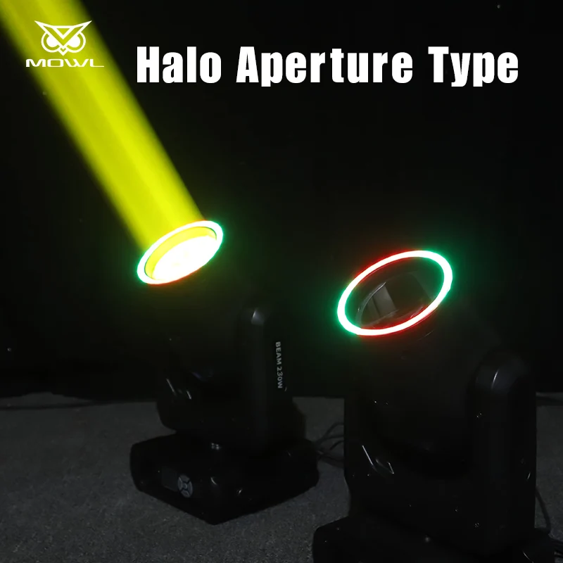 MOWL 2 шт. мини-лучевой 230 7r Вт DMX512 Halo Sharpy луч движущийся головной свет с летным корпусом