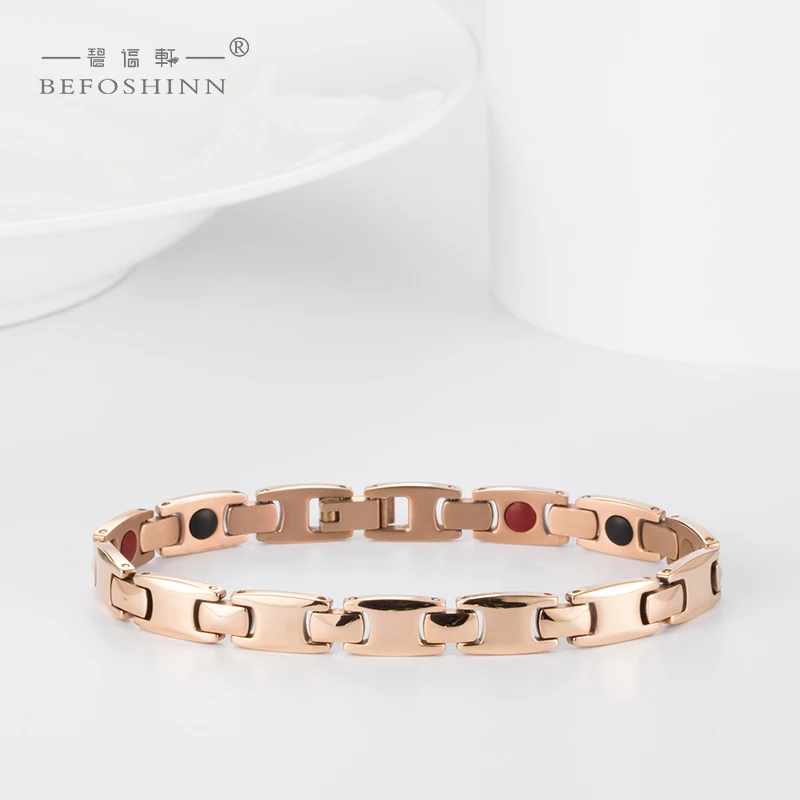 2021 new arrivals gold magnetic bracelet health germanium for couple Japanese