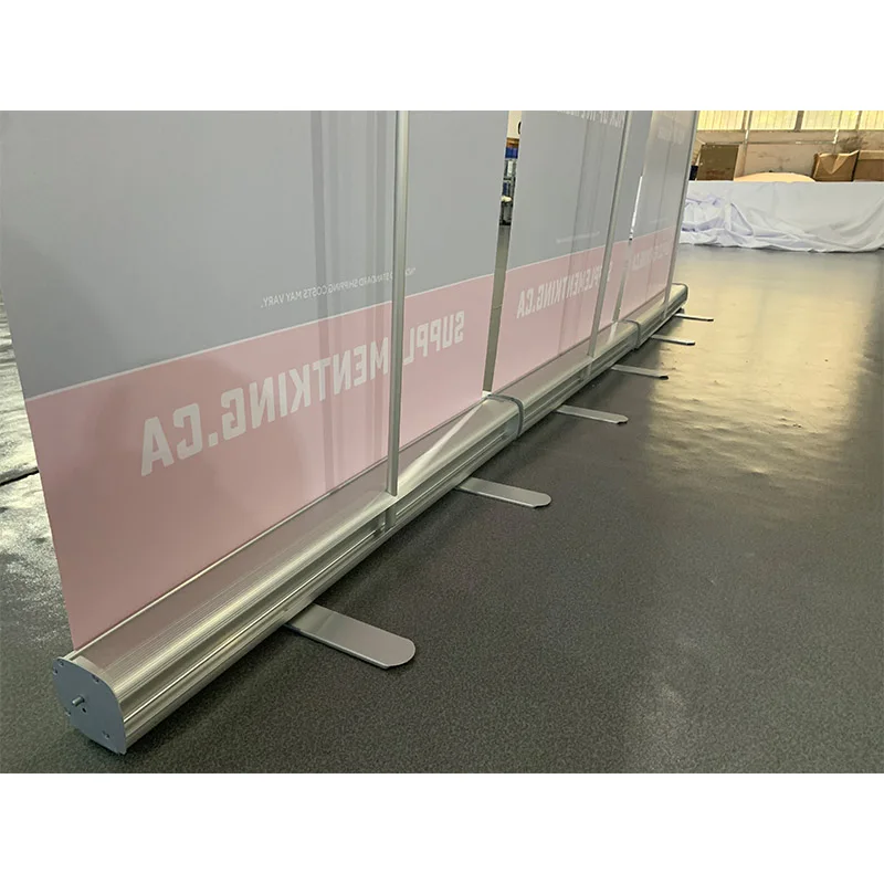 Quality Portable Aluminium Roll up Banner Stand Tear-Resistant and Printed for Display and Advertising