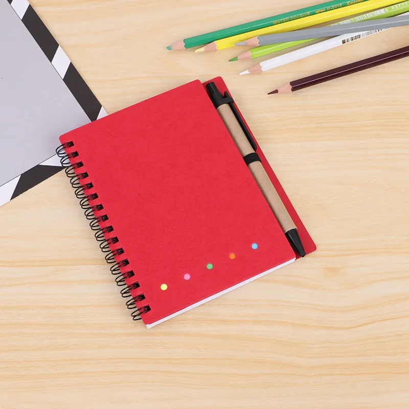 Advertising Color Paper Cube Sticky Notes Notepads Portable Notebooks Promotional Paper Notepads with Pen Memo Pad Sticky