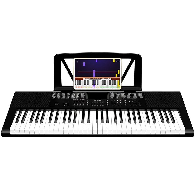 Теренс Sp611 Usb Mp3 Электрический синтезатор Музыкальный Орган для начинающих 61 клавишная клавиатура портативная фортепианная музыкальная