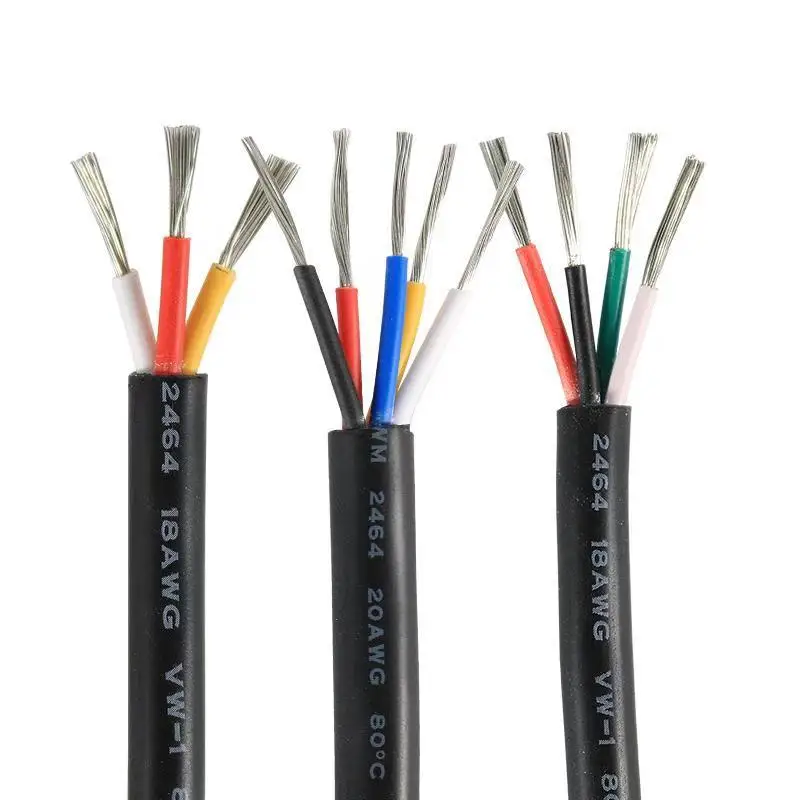 Doxconn USA Standard UL2464 PVC Stranded Wire 14 16 18 20 22 24 26 28 30AWG 2 3 4 5 6 7 8 9 10 Cores Multi Core Sheathed Wire