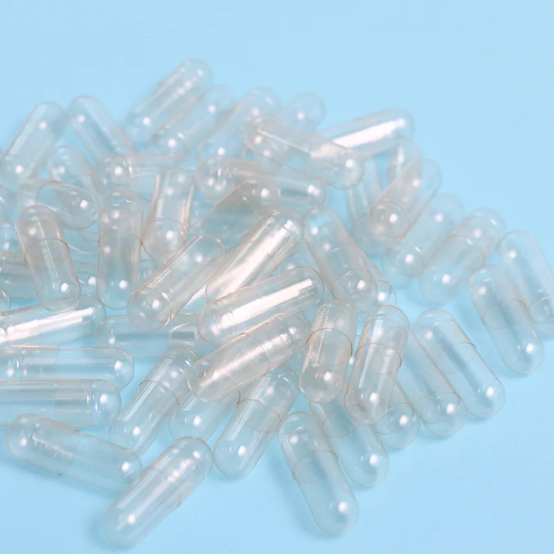GMP Certified Fillable Empty Capsule Shell Separable And Joined White Empty Caps Clear Empty Gelatin Capsules Size 0