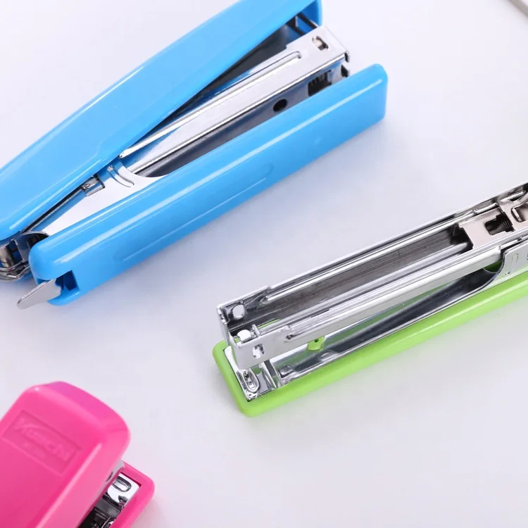 Copllent Customize Metal Stapler Stationery Manual Machine Desktop Stapler Small Packing Stapler