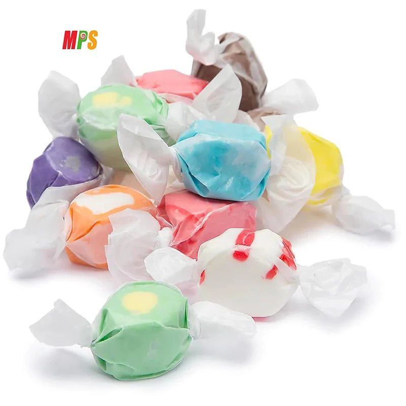 Oem Wedding Candy Unique Tropical Fruit Flavors of Saltwater Taffy Gourmet Mix Salt Water Candy