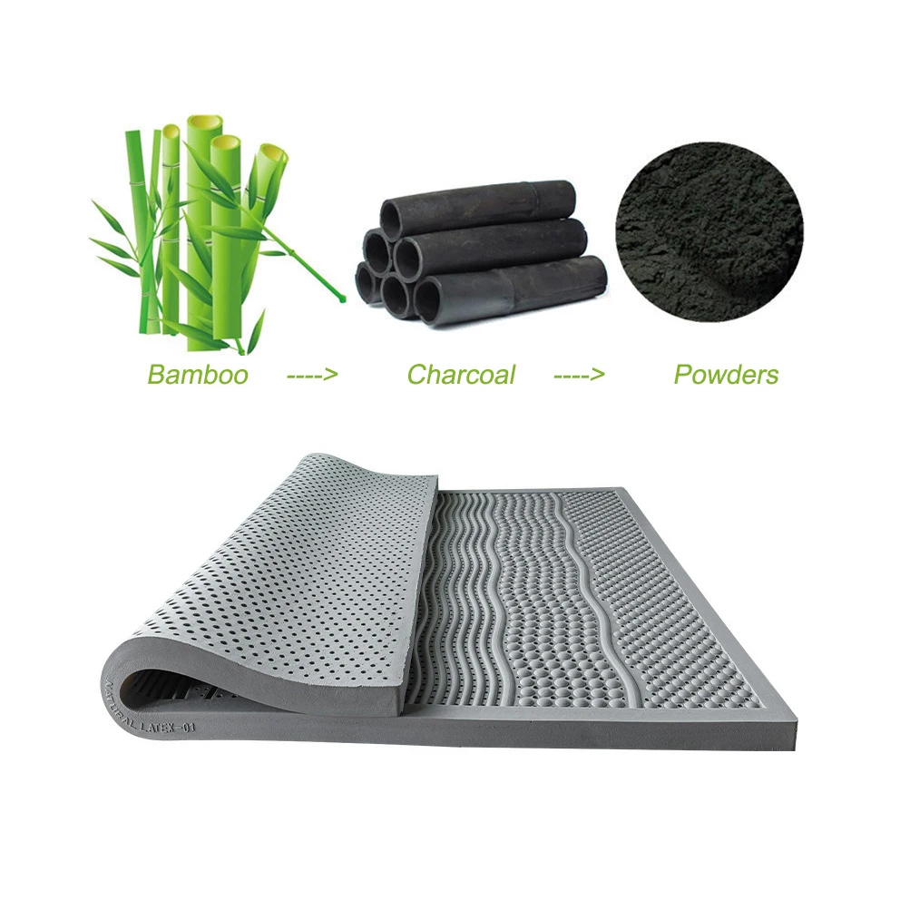 2021 Natural Bamboo Charcoal Latex  King Size Mattress