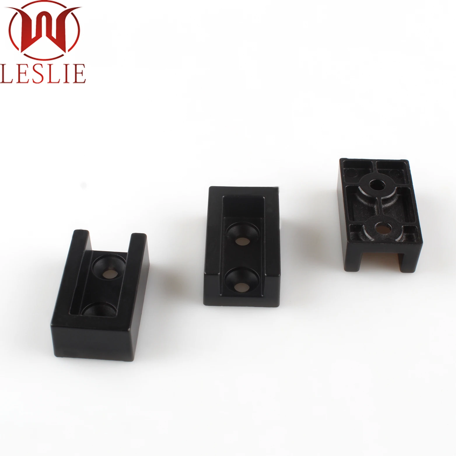 Furniture Hardware aluminium alloy square Wardrobe closet tube holder Tube Support