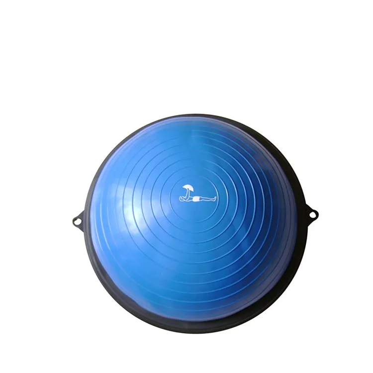  High Density And Durable Smooth Half Pilates Ball PVC Exercise 60cm Diameter Balance