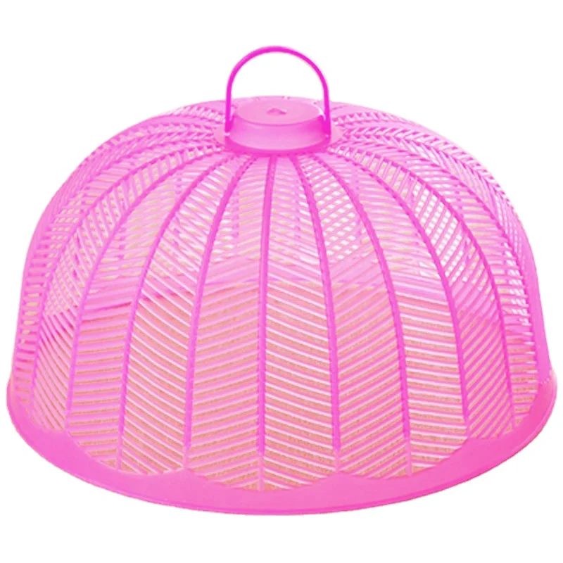 Summer dining table food insect-proof dish covers leftovers fly-proof plastic cover