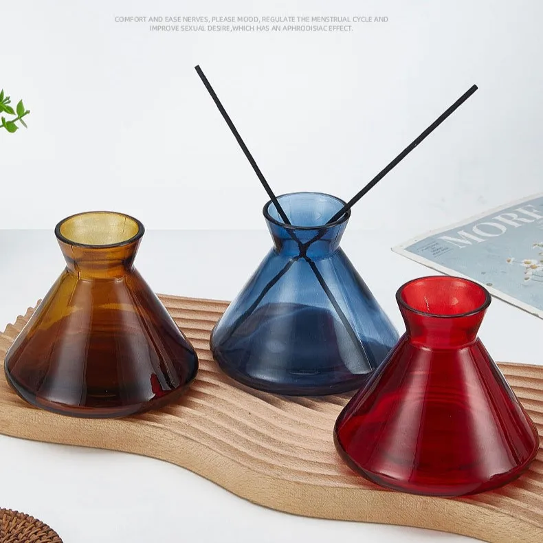 Aromatherapy Empty 200ml Frosted Glass Diffuser Bottle for Home Fragrance