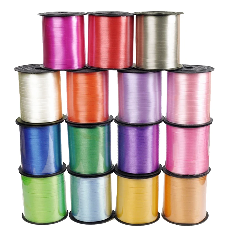 Balloon Ribbon Spool 500 Yard for Balloons or Gift Wrapping Roll Metallic Gold Crimped Curling Ribbon