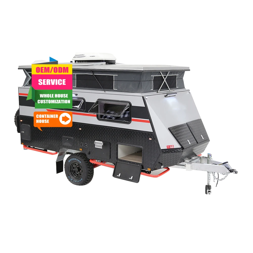 Generous storage capacity caravan trailer camper small car caravan camper up pick