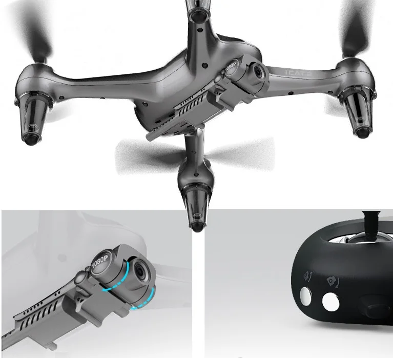 90006 складной Квадрокоптер UAV 4K HD для аэрофотосъемки серый с дистанционным управлением высококачественный профессиональный летательный