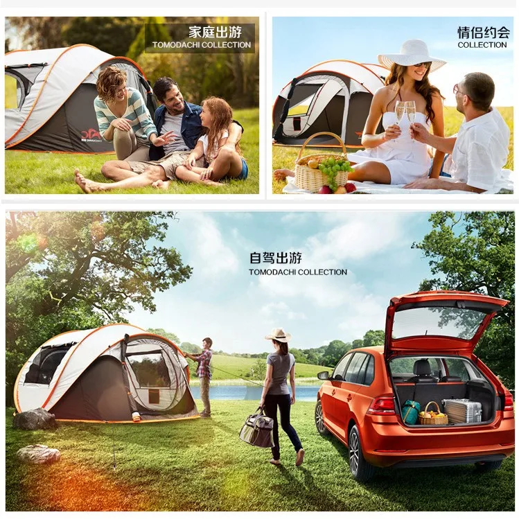 Large Inflatable 4-6 Persons Luxury Buy Automatic Family Waterproof Big Outdoor Camping Tent