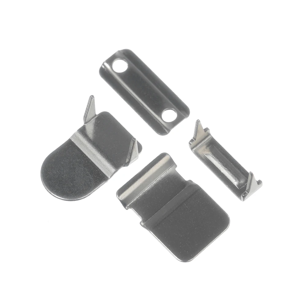 Custom Hot Popular Brass Trouser Hook and Bar Metal 4 Parts Snap Fasteners For Suit Pants,Skirt and Bra