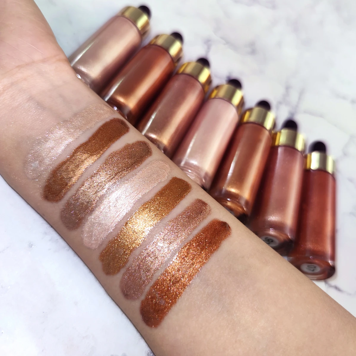 Long lasting waterproof high quality organic vegan highlighter eco friendly private label liquid body glitter