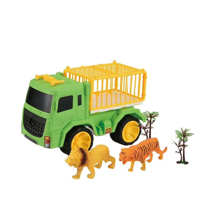 best selling plastic sliding animal truck toy for children