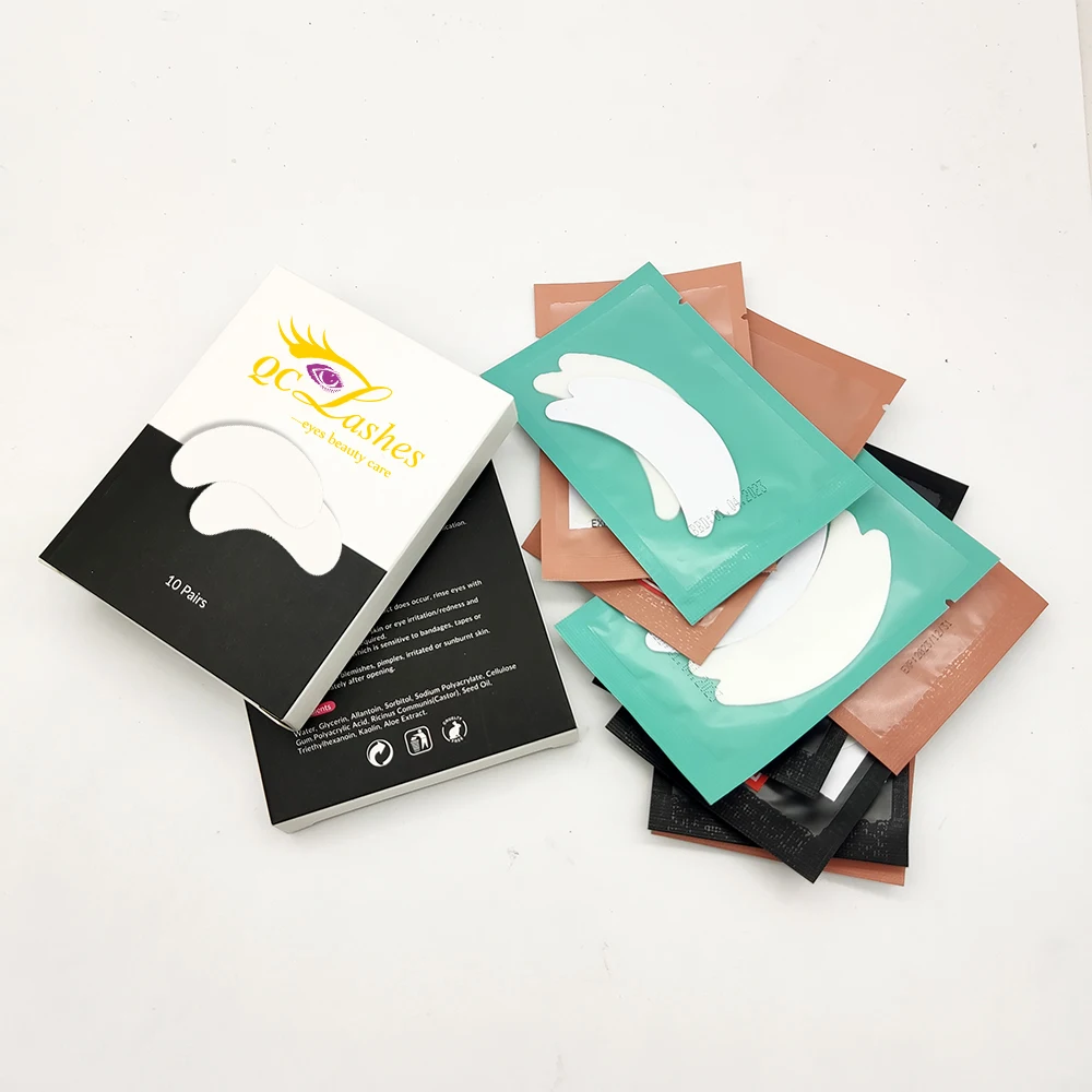 Индивидуальный логотип/упаковка пенопласт для наращивания ресниц под глазами гелевые накладки одноразовые вспененные патчи глаз без