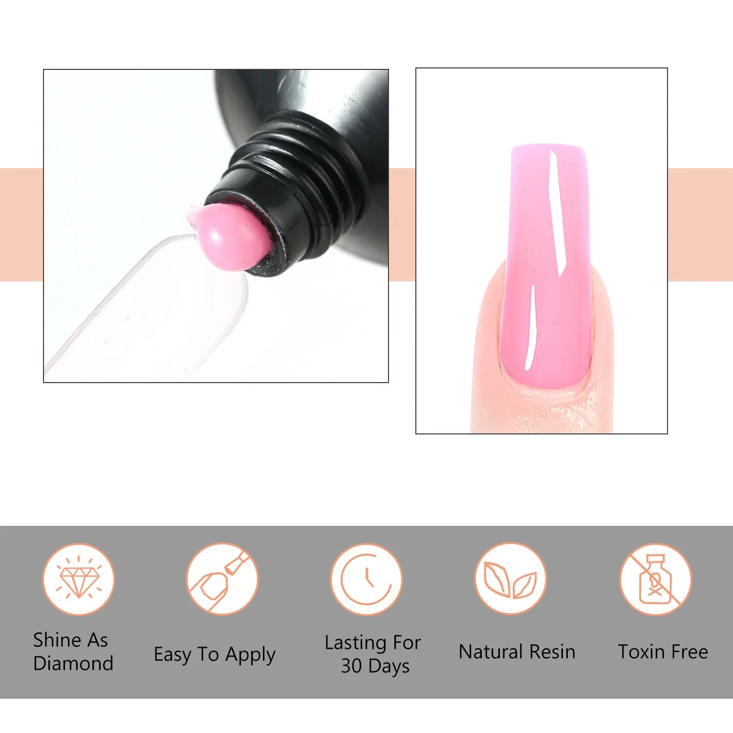 Поли гель для ногтей профессиональная частная этикетка 30 г 60 легкое наращивание поли наращивания УФ