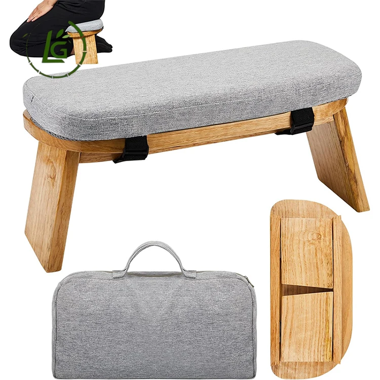 Legend High Quality prayer bench folding meditation stool floor chair bamboo meditation chair for daily thinking