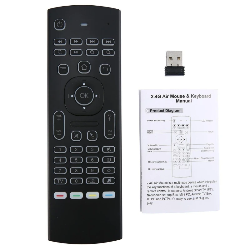 MX3 Air Mouse 2.4GHz Wireless Mini Keyboard Voice remote control IR Learning Remote Control For PC Android TV Box mini x96