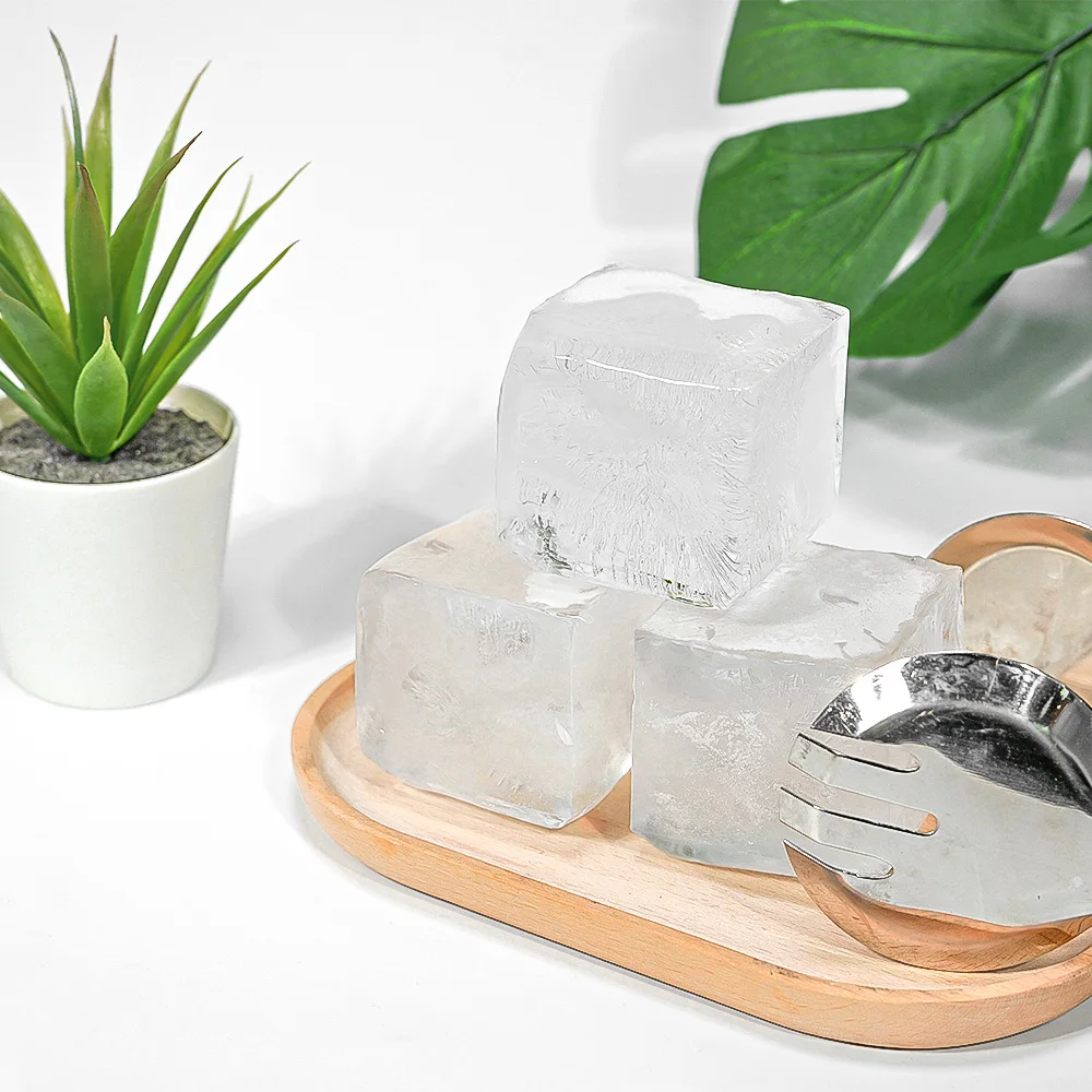 U14 штабелируемые под заказ Детские кубики кофейного льда блоки лотки крутая силиконовая квадратная форма для морозильной камеры