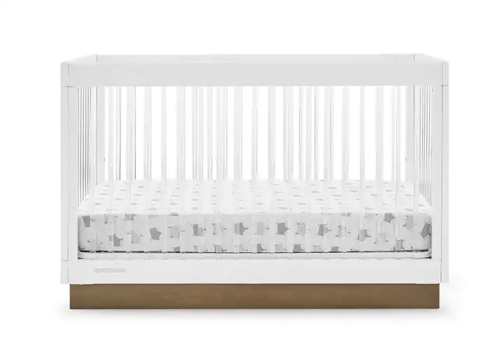 Luxury European Baby Crib Furniture Baby Bedroom With acrylic rod  For Baby Furniture