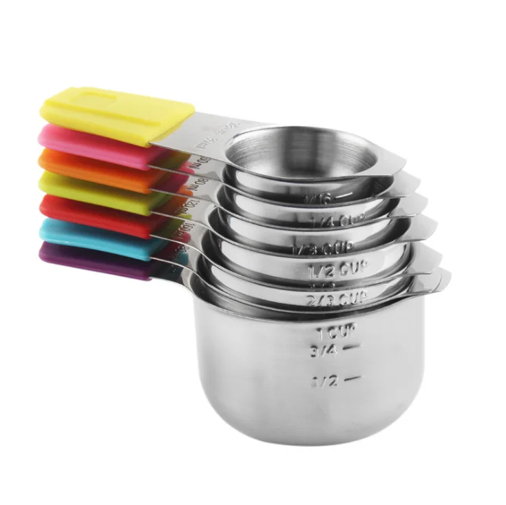 Measuring Cups  Spoons  Measuring Cups  Stainless Steel Dry Liquid Ingredients Stackable cooking baking kitchen tool