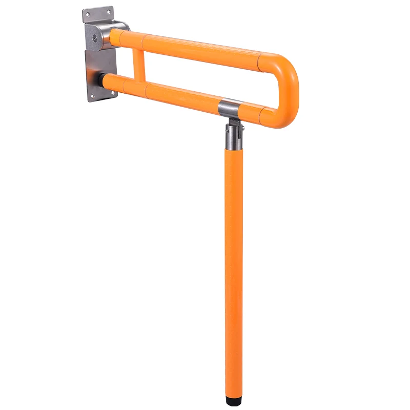 Bathroom ABS grab bar toilet handle for disabled fold handrail design grab rail