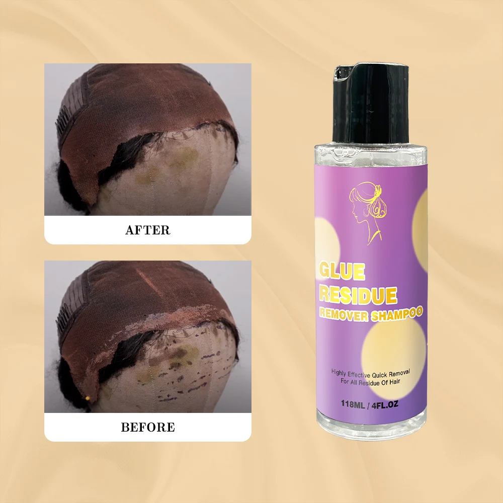 Private Label  Glue Residue Remover Shampoo removing shampoo Lace Wig Glue No Residue Glue Remover Shampoo