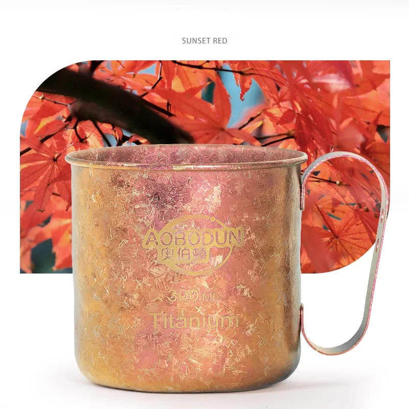 Zoomax 10oz Titanium Cup Ultralight Portable Camping Mug for Tea Coffee and Water Classic Design for Outdoor Use