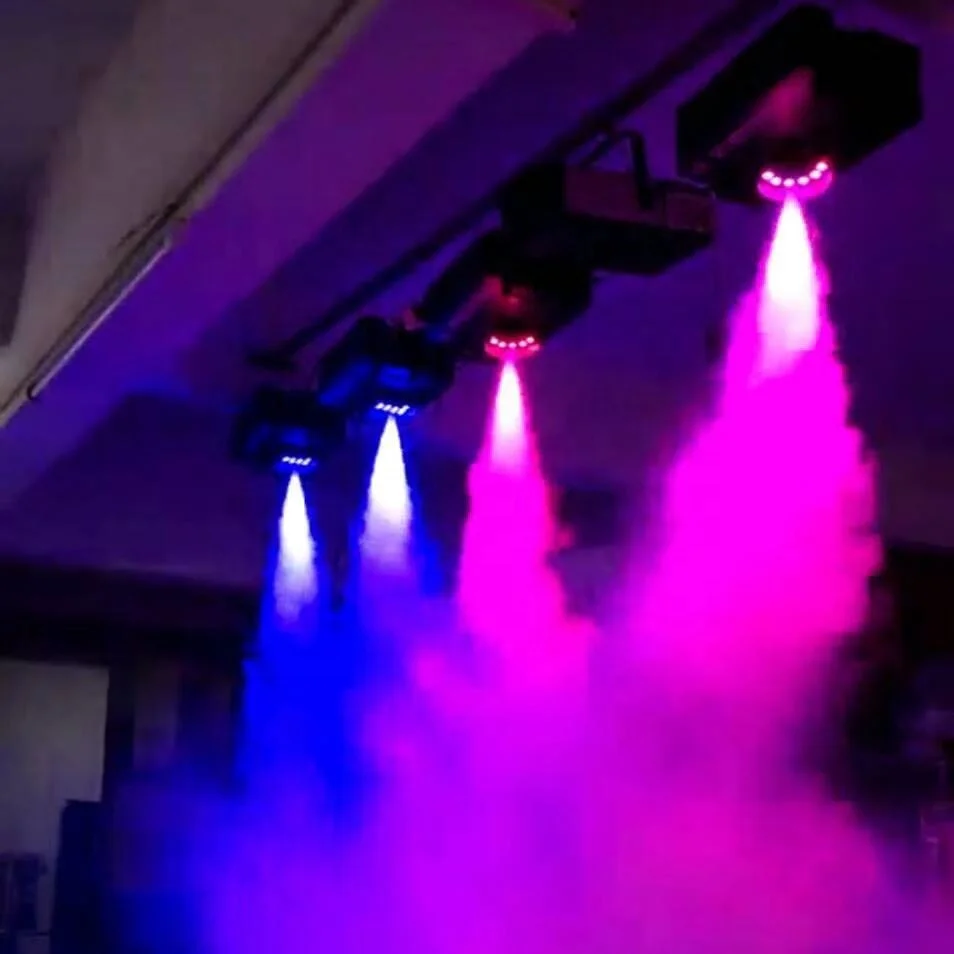 Rgb Lighting Air Column Effect Fog Machine With Remote & Dmx 512 1500w Smoke Machine