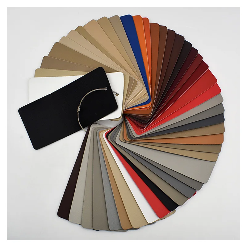 Wholesale Litchi Leather Fabric Synthetic Leather Fabric For Car Upholstery Leather Seat And Sofa Upholstery