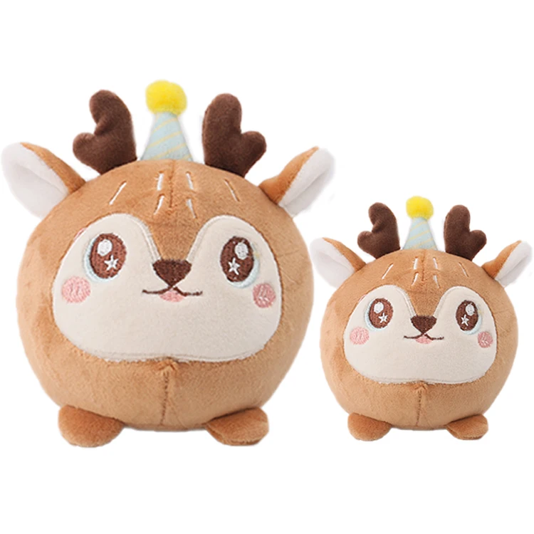 D KING Stuffed Plush Animal Ball Shape Toy Cute Shark Toys for Kids