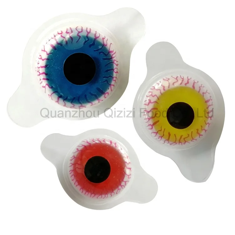 
Cheap Scary Candy Halloween 3D Eyeball Gummy Candys For Kids 
