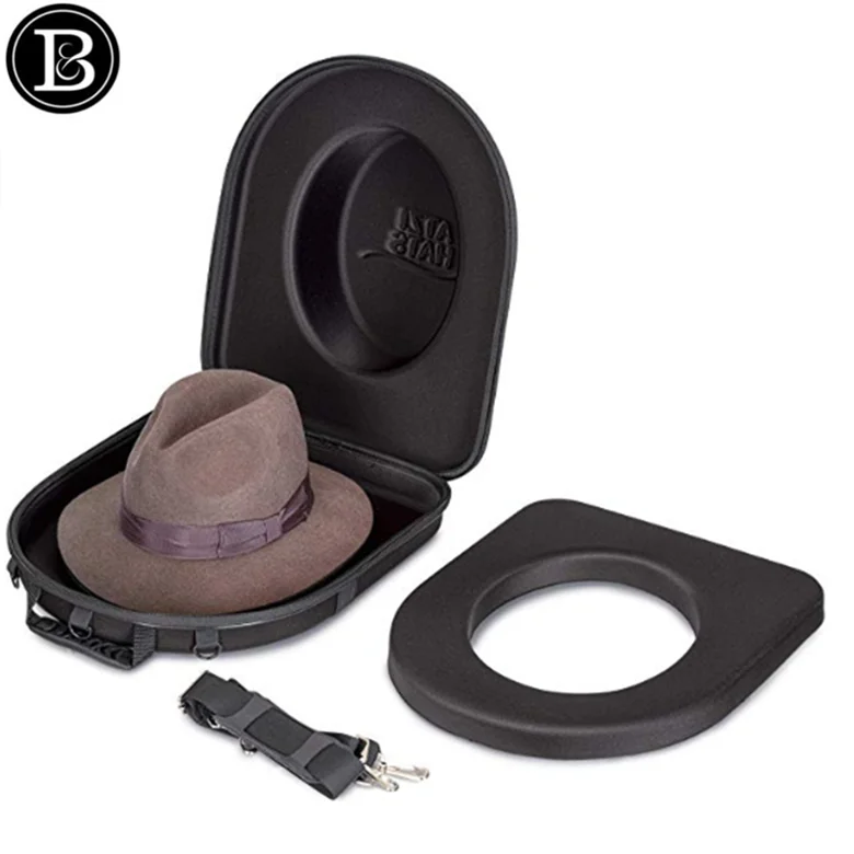 
Hat Box Travel eva Case Universal Carrier for Hats Carry On Bag Men & Women 