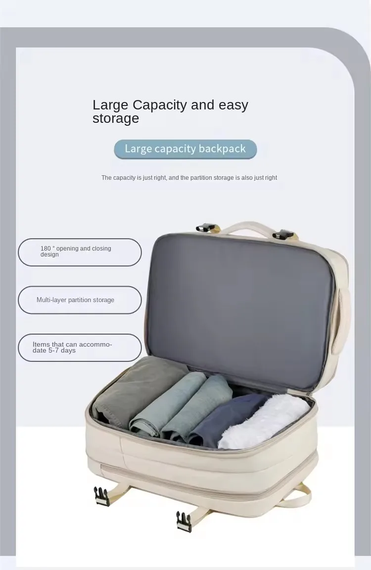 Large Storage Multi-purpose Business Travel Briefcase Laptop Backpack