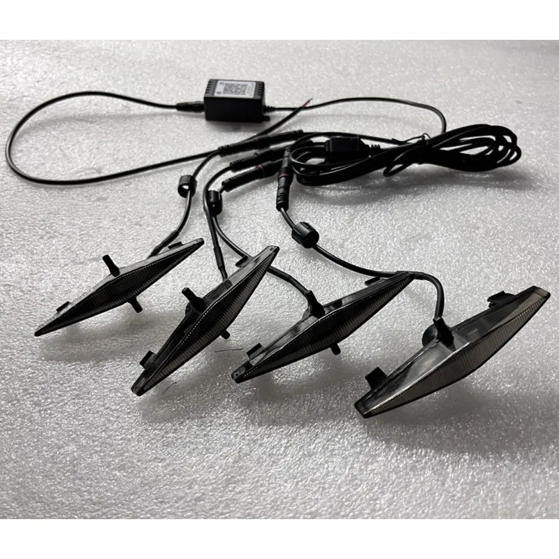 OVOVS Other Car Accessories Upgraded 4 PCS RGB Grill Led Lights For 2014-2019 Toyota 4Runner TRD Pro