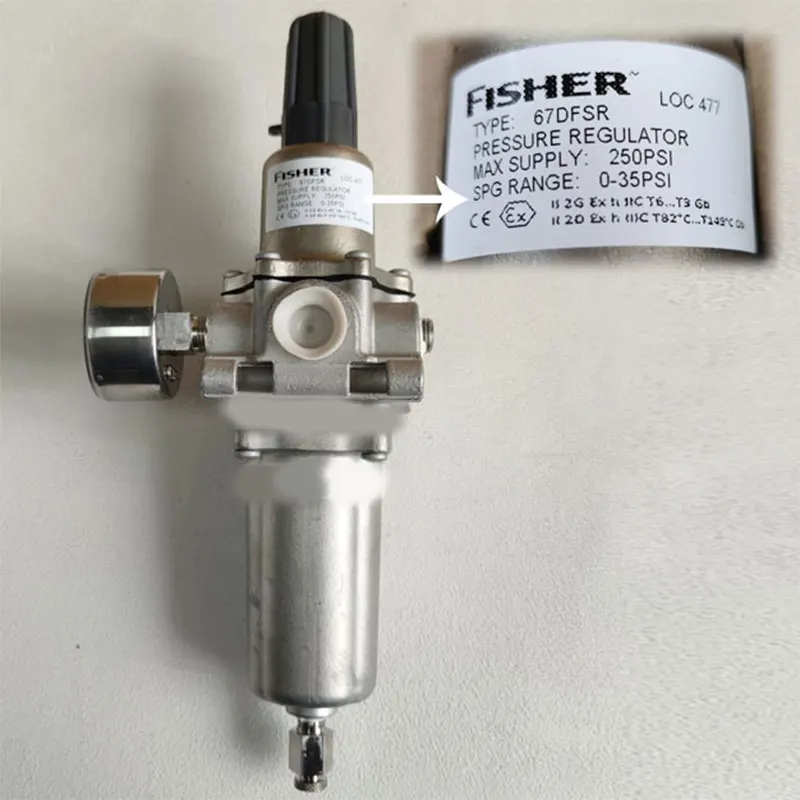 Fisher Stainless Seel Body 67d Series 67dfsr Pressure Reducing Regulators Stainless steel body with filter and internal relie