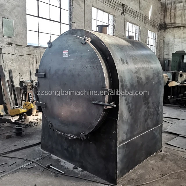 Large Capacity Activated Carbon Rake Furnace Biochar Carbonized Stove Bamboo Charcoal Carbonizaton Furnace