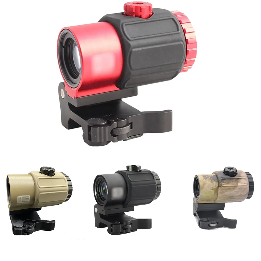 Тактический прицел G43 3x, лупа, прицел, винтовка, пистолет, аксессуары с боковым STS QD, монтажный переключатель для 20 мм рельсовых винтовок