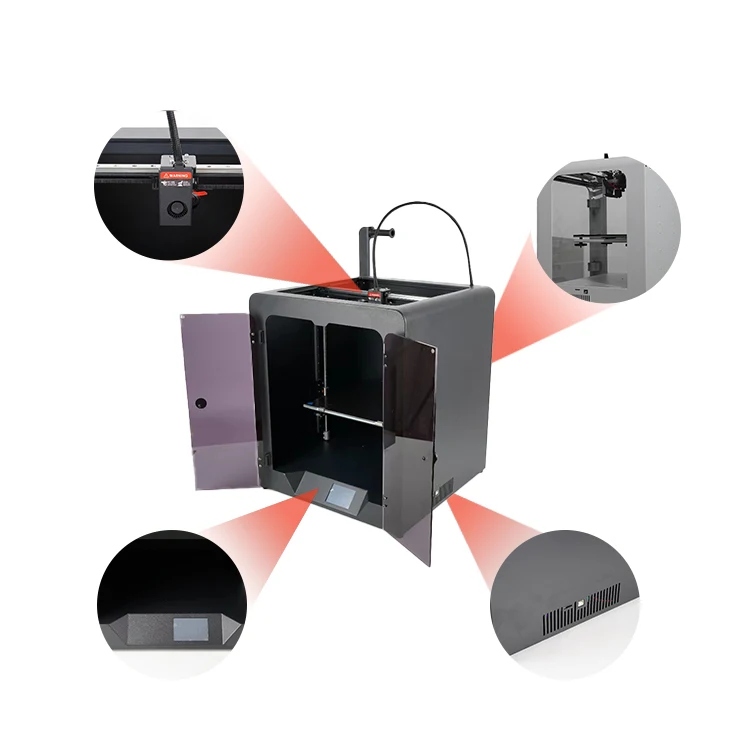 Large Metal Industrial Fdm 3d Printer High Speed Multicolor Assembled Core-xy Enclosed Impresora 3d