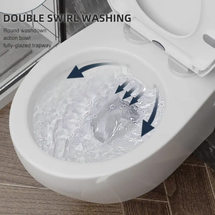 Oem Wall Mounted Bathroom White Toilet Bowl One Piece Sanitary Ware Bathroom Wc Water Closet Toilets