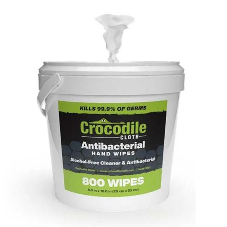 Biokleen In Stock Low MOQ 8 x 10 In Antibacterial BZK Disposable Hand Wipes 800 Wipes in Job Site Bucket