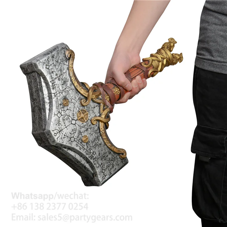 Halloween Christmas Gifts Costume Cosplay Props for God-War Axe Pu Foam Leviathan Kratos Axes Weapon