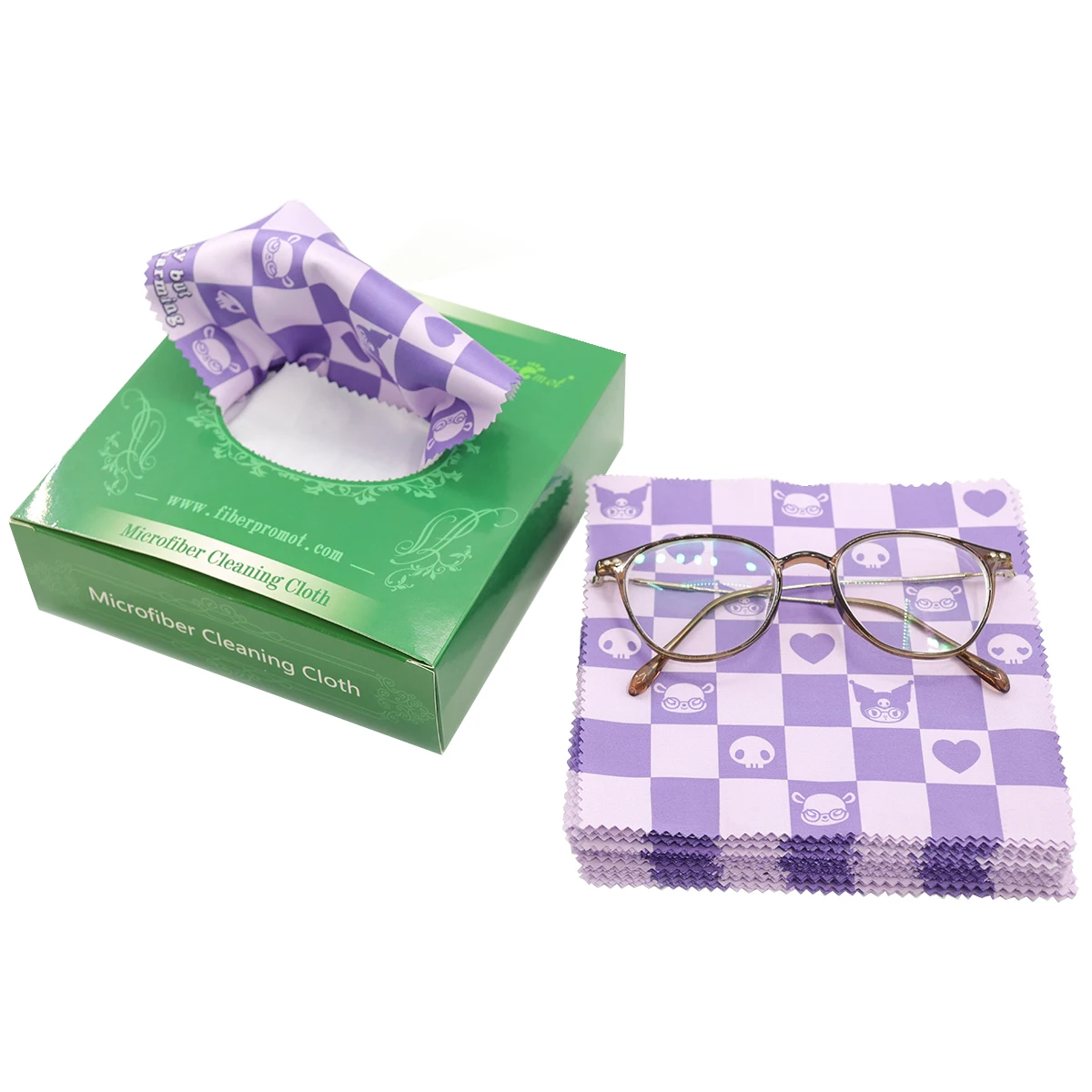Customized Print logo Eyeglasses Care Cleaning Cloth Microfiber Jewelry Screen Cleaning Cloth