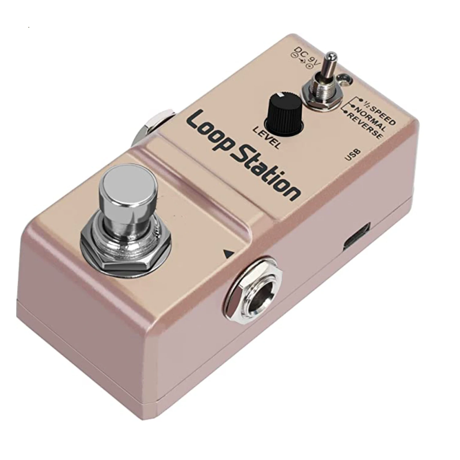 HOTSELL Loop Station Looper Effects Pedal Unlimited Overdubs 10 Minutes of Looping, 1/2 time, and Reverse