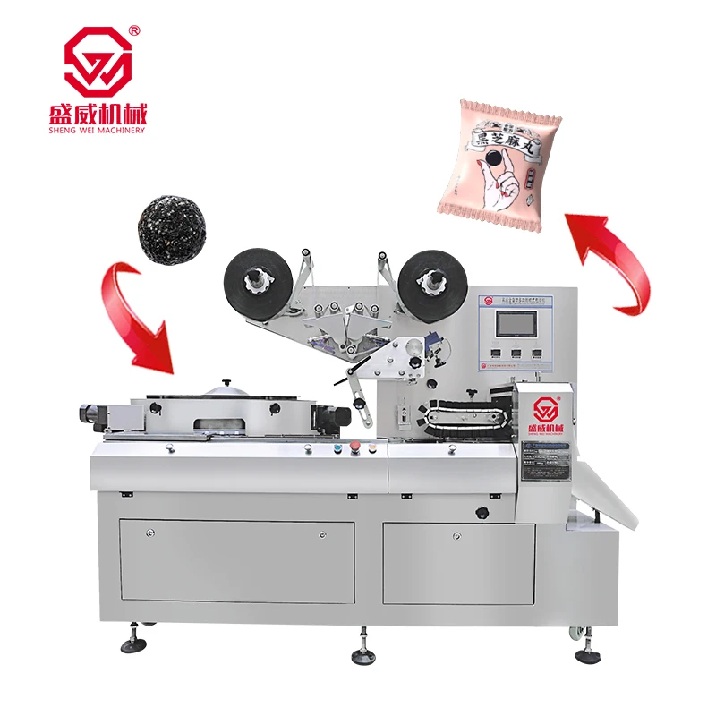 Shengwei Machinery Top Selling Low Noise Chocolate Ball Dates Granular Sunflower Seed Pill Pillow Packing Machine
