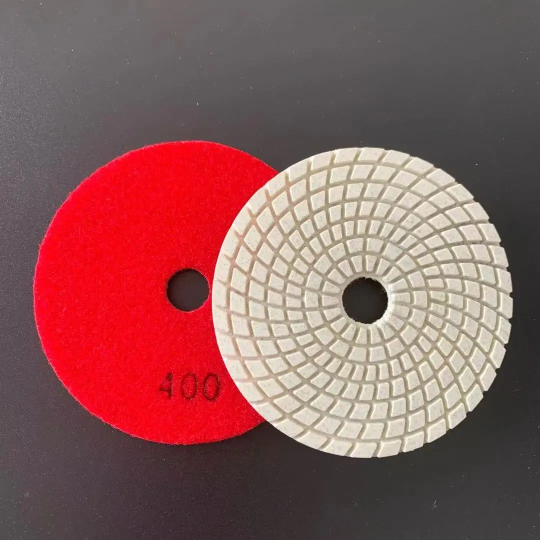 100mm granite quartz marble diamond polishing pads 4inch